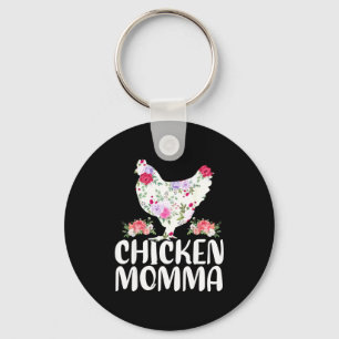 Lustiges Hühner-Mamma-Shirt für Frauen zum Muttert Schlüsselanhänger