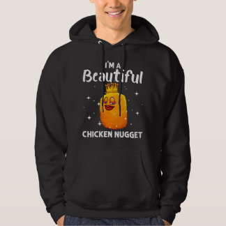 Lustiges Hühner-Nugget-Design Kinder Männer Frauen Hoodie