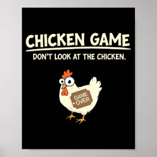 Lustiges Hühner-Spiel-Design Ltd Uni Hühner-Spiel_ Poster