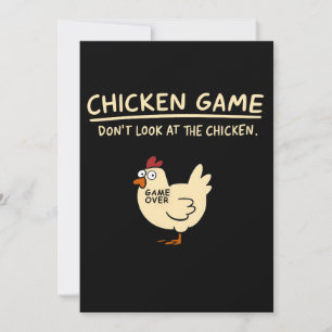 Lustiges Hühner-Spiel T-Shirt Nicht das Huhn ans Einladung