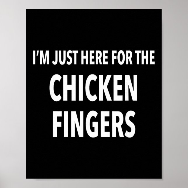 Lustiges Hühnerfinger-Geschenk T-Shirt  Poster (Vorne)