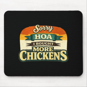 Lustiges Hühnerhof-Hühnerbesitzer-Design – Urne He Mousepad