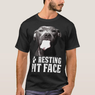 Lustiges Hunde-Liebhaber-Geschenk Pitbull ruhend P T-Shirt