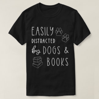 Lustiges Hunde- und Buchliebhaber-Geschenkidee T-Shirt