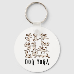 Lustiges Hunde-Yoga-Geschenk-T-Shirt - Hübsche Fam Schlüsselanhänger
