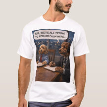 Lustiges Hundebüro-T-Shirt - Humorvolles Geschenk