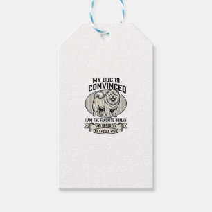 Lustiges Hundeliebhaber-Shirt mit Vintage-graviert Geschenkanhänger