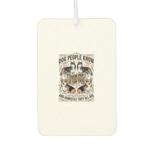 Lustiges Hundeliebhaber-Shirt mit Vintage-Hunde-De Autolufterfrischer