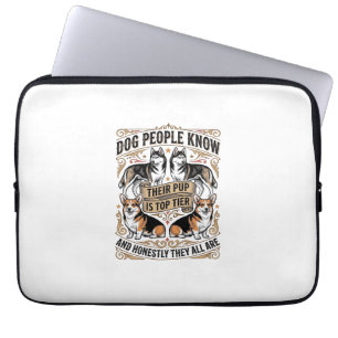 Lustiges Hundeliebhaber-Shirt mit Vintage-Hunde-De Laptopschutzhülle