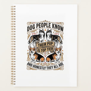 Lustiges Hundeliebhaber-Shirt mit Vintage-Hunde-De Planer