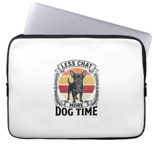 Lustiges Hundeliebhaber-Shirt Vintage Gravur Chihu Laptopschutzhülle