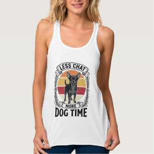 Lustiges Hundeliebhaber-Shirt Vintage Gravur Chihu Tank Top