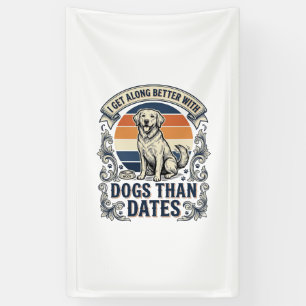 Lustiges Hundeliebhaber-Shirt Vintage Gravur Zitat Banner