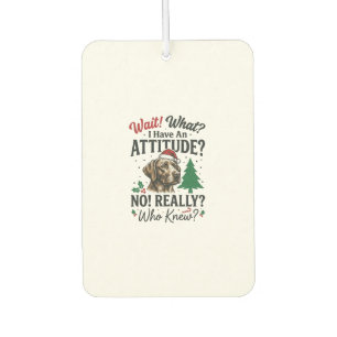 Lustiges Hundeverhalten Weihnachts-Vektor-Design_1 Autolufterfrischer