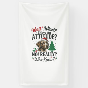 Lustiges Hundeverhalten Weihnachtsvektor-Design_1 Banner