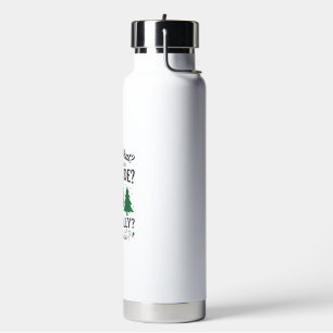Lustiges Hundeverhalten Weihnachtsvektor-Design_1 Trinkflasche