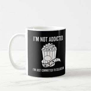 Lustiges "Ich bin nicht süchtig" Cellolokit-Design Kaffeetasse