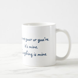 Lustiges Ihr sind Sie Grammatik Tasse