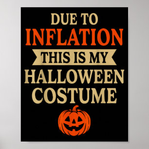 Lustiges Inflations-Halloween-Kostüm Paar passend Poster