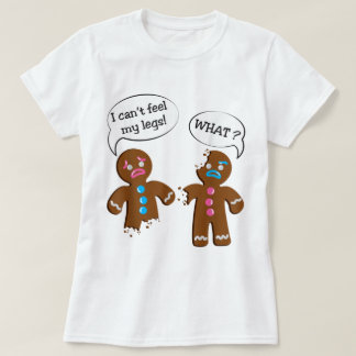 Lustiges Ingwerbrot-Cookie-Weihnachtsdesign T-Shirt