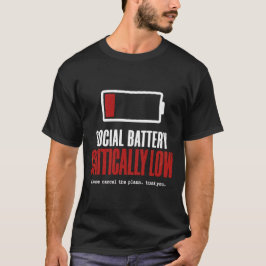Lustiges Introvertierten-T-Shirt mit kritisch leer T-Shirt