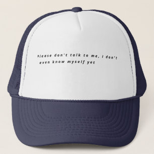 Lustiges Introvertierten-Zitat Trucker Cap - Bitte Truckerkappe
