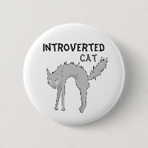 Lustiges introvertiertes Katzenabzeichen | Geschen