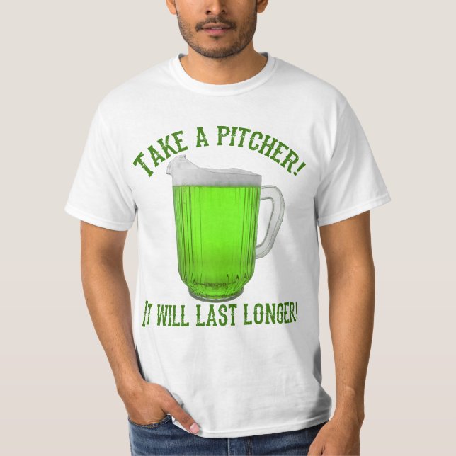 Lustiges irisches grünes Bier T-Shirt (Vorderseite)