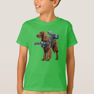 Lustiges Irish-Setter-Roboter-Kinder-T-Shirt T-Shirt