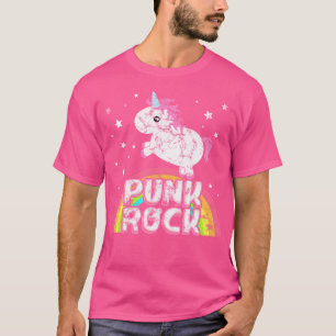 Lustiges Ironisches Cooles Einhorn Punk Rock Musik T-Shirt