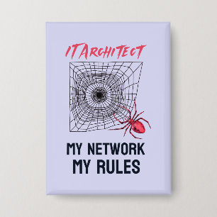 Lustiges IT-Netzwerk-Admin-Humor-Geschenk Button