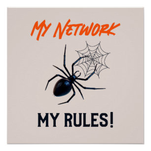 Lustiges IT-Netzwerk-Admin-Humor-Geschenk Poster