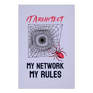 Lustiges IT-Netzwerk-Admin-Humor-Geschenk Poster