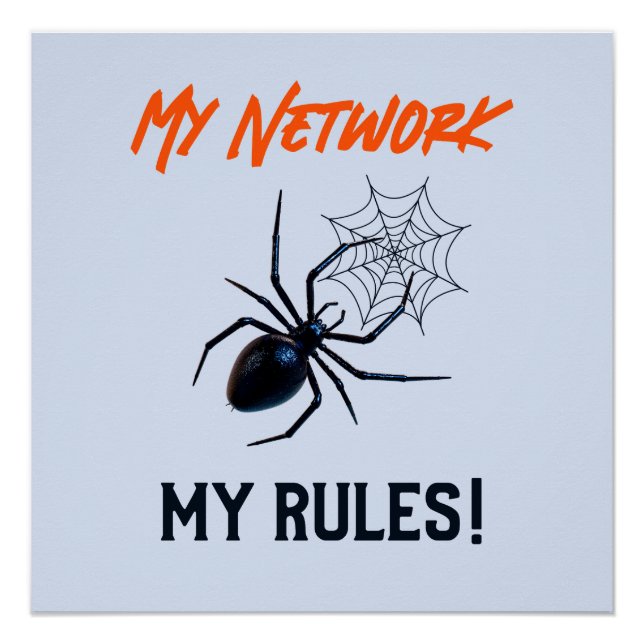 Lustiges IT-Netzwerk-Admin-Humor-Geschenk Poster (Vorderseite)