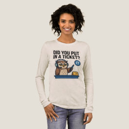 Lustiges IT-Support-Eule-Langarm-Ticket-Shirt Tri-Blend Shirt