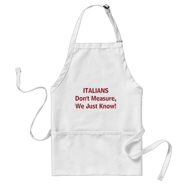 Lustiges italienisches Schürze-Geschenk Schürze (Vorne)