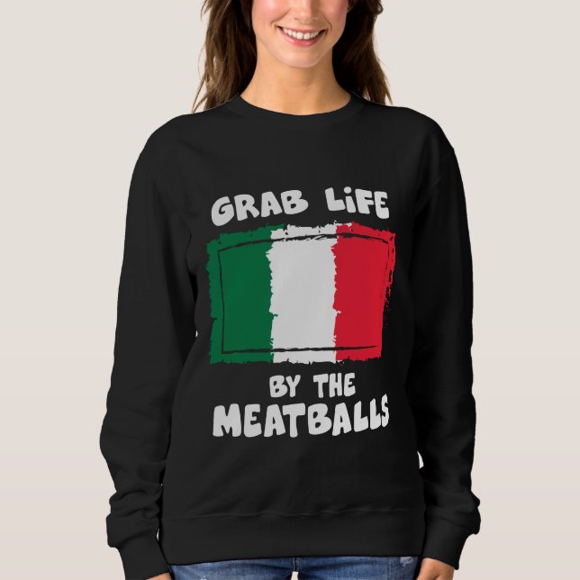 Lustiges italienisches sweatshirt (Vorderseite)