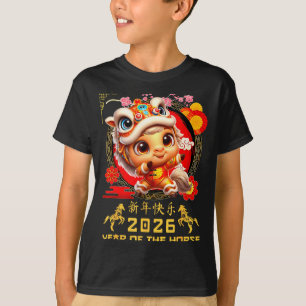 Lustiges Jahr des Pferdes 2026 Lunar Neujahr T-Shirt