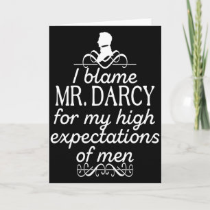 Lustiges Jane Austen Mr Darcy Zitate Buchclub T-Sh Karte