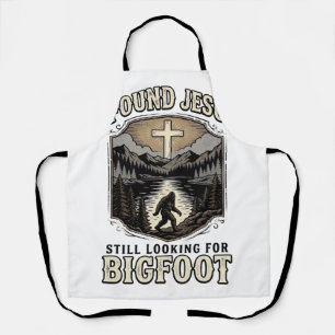 Lustiges Jesus Bigfoot Vintage Christliches T-Shir Schürze
