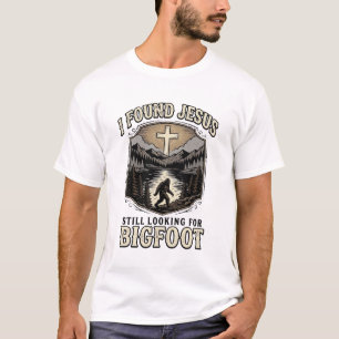 Lustiges Jesus Bigfoot Vintage Christliches T-Shir T-Shirt