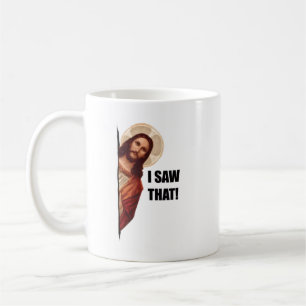 Lustiges Jesus-Meme-Zitat Ich habe das gesehen Chr Kaffeetasse