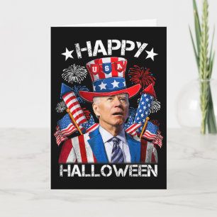 Lustiges Joe Biden 4. Juli-Shirt Frohes Halloween Karte