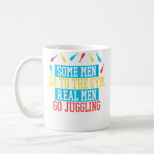 Lustiges Jonglierdesign für Männer für Frauen Kaffeetasse