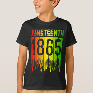 Lustiges Juneteenth 1865 afrikanische Männer Fraue T-Shirt