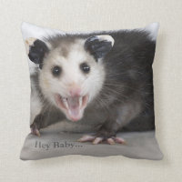Lustiges Junggeselle-Auflage-Opossum-Wurfs-Kissen