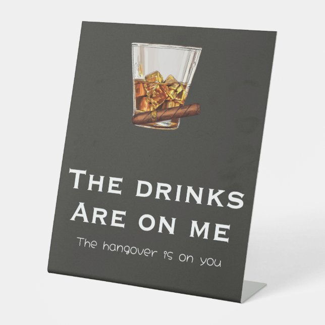 Lustiges Junggesellenabschied Bar Schild (Vorderseite)