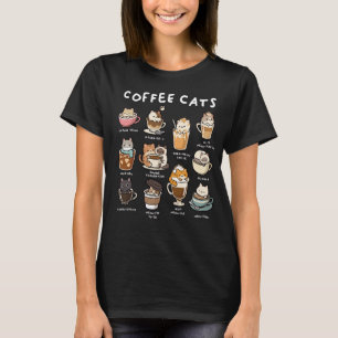Lustiges Kaffee-Katzen-Shirt T-Shirt