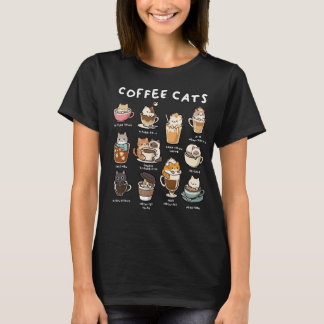 Lustiges Kaffee-Katzen-Shirt T-Shirt