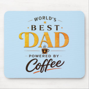 Lustiges Kaffee-Liebhaber-Vater-Design Mousepad